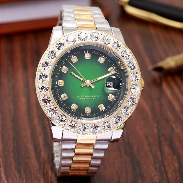 Stainless steel quartz watch
