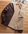 Men Plus Plush Plus Thick Leather Jacket Youth Leisure Large Size