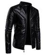 Foreign Trade Stand-Up Collar Sportsman Motorcycle Leather Washed Pu Leather Jacket Coat Men Leather Jacket Coat