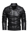 Personalized Trendy Pocket Pu Leather Coat Trendy Men Leather Jacket