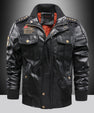 Leather Jacket Men's Stand-up Collar Slim Fit Short