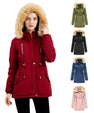 WInter Coat Detachable Hooded Feece Jacket Women
