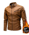 Spring And Autumn Cross-border Casual Men's Leather Clothing Stitching Motorcycle Retro Fashion Leather Jacket Coat
