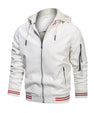 Men's Jacket Spot Hooded Multi-pocket Leather Jacket Men
