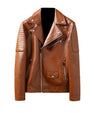 Spring And Autumn Slim-fitting Biker Leather Jacket