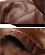 Fashion Brand Casual PU Leather Jacket Youth All-match Leather Jacket Men