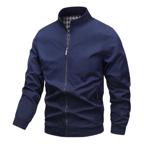 Casual Versatile Baseball Collar Jacket For Men