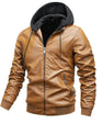 Winter Stand-collar PU Jacket Leather Jacket Men