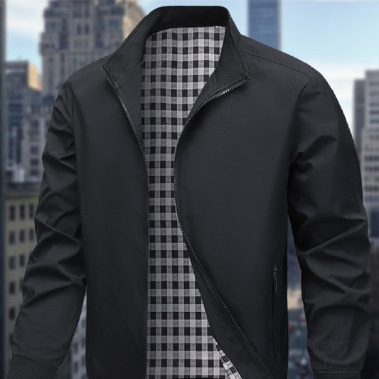 Casual Versatile Baseball Collar Jacket For Men