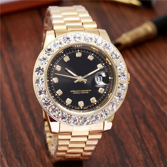 Stainless steel quartz watch