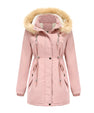 WInter Coat Detachable Hooded Feece Jacket Women
