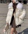 Down Cotton-padded Jacket Women's Short Fur Collar Thickened Coat Winter Clothing