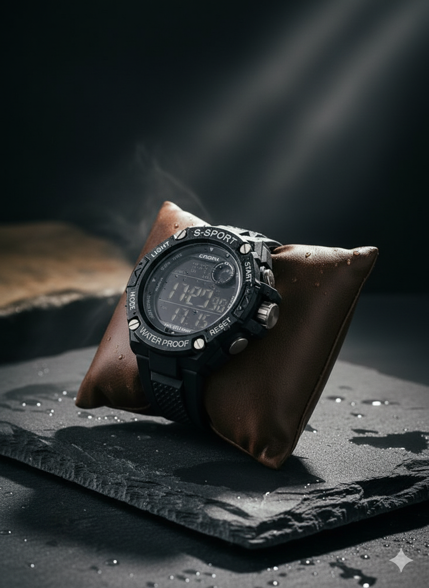 S-Sport Waterproof Digital Wrist Watch for Men | Outdoor & Casual