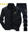 Premium Black Men's Tracksuit – Richman Logo Edition 2 Pcs - Black - Plain Collar Design