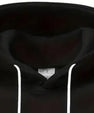 Men’s Color Block Fleece Hoodie – Black, White & Grey | Casual Pullover with Front Pocket