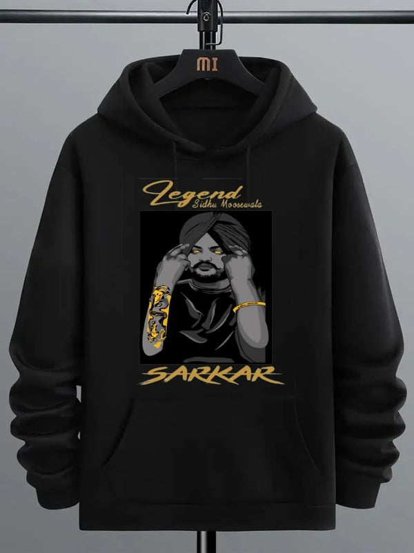 Black “Legend Sarkar” Graphic Hoodie – Premium Soft Fabric & Bold Streetwear Style