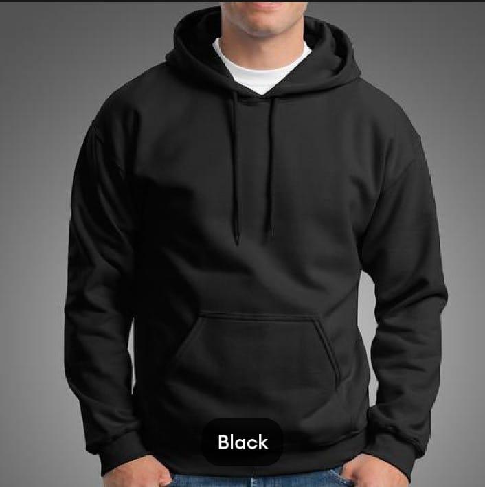 Premium Black Pullover Hoodie