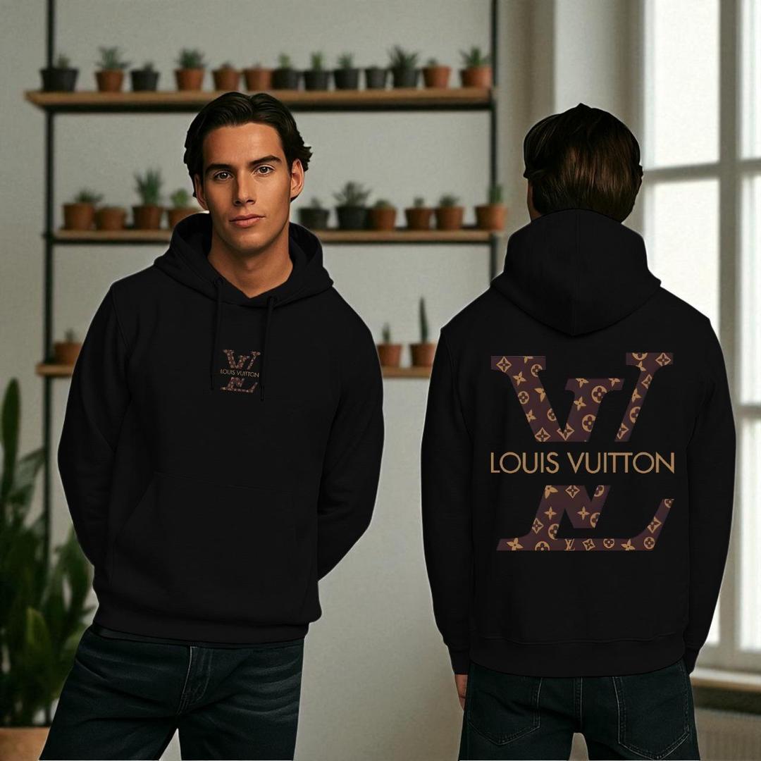 Louis Vuitton-Luxury Inspired Hoodie – Men's Fleece Printed Hoodie