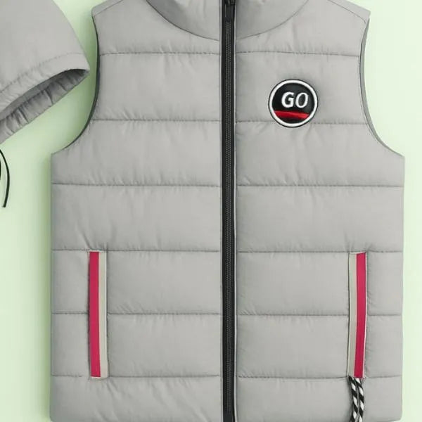 1 Pc Men's Parachute Printed Sleeveless Jacket