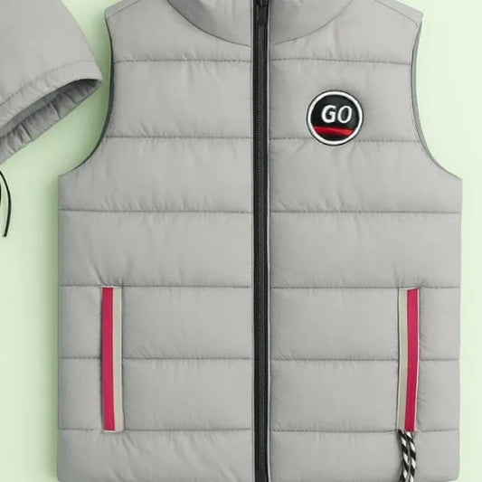 1 Pc Men's Parachute Printed Sleeveless Jacket