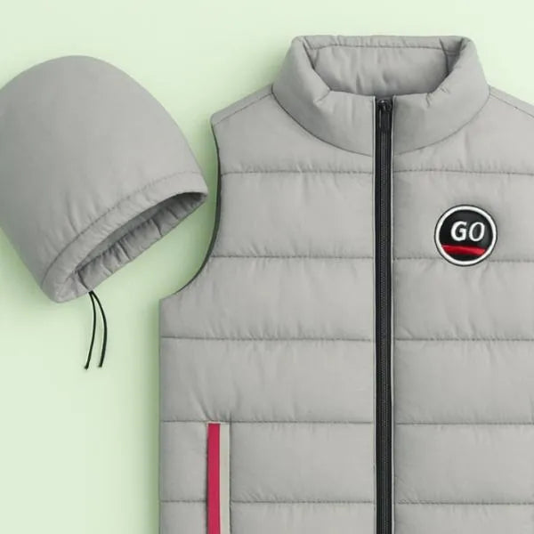 1 Pc Men's Parachute Printed Sleeveless Jacket