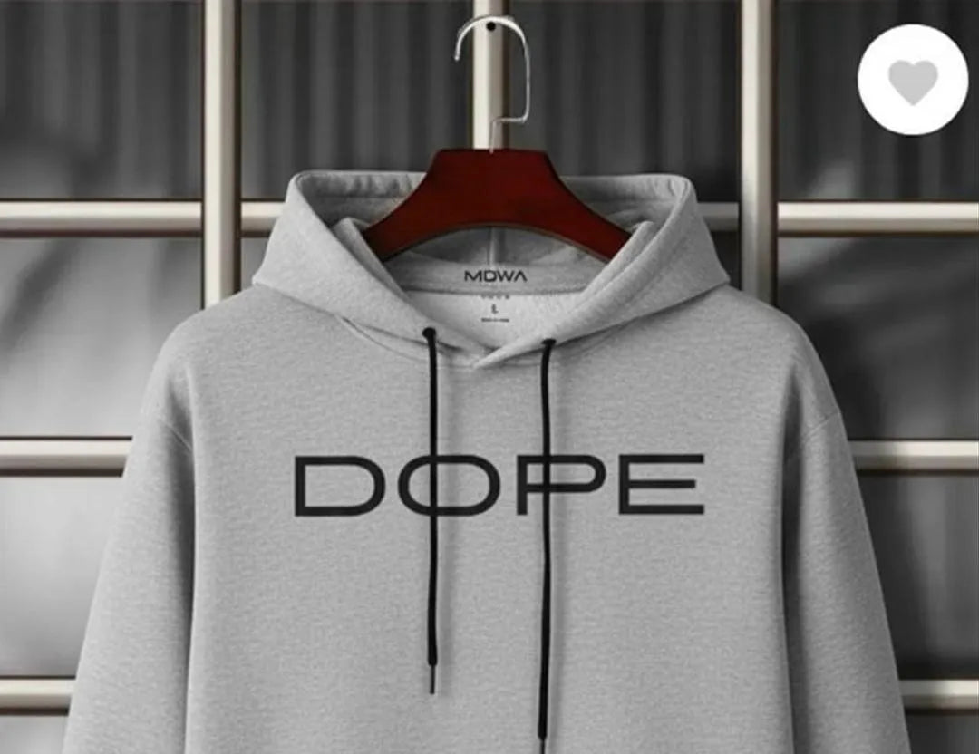 DOPE Hoodie -Men's Cotton Printed Hoodie– Minimal Streetwear Style