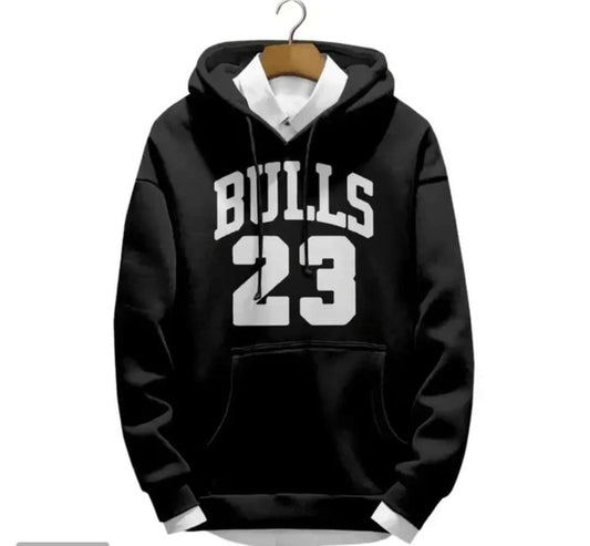 BULLS 23 Printed Premium Hooded Sweatshirt for Men