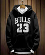 BULLS 23 Printed Premium Hooded Sweatshirt for Men