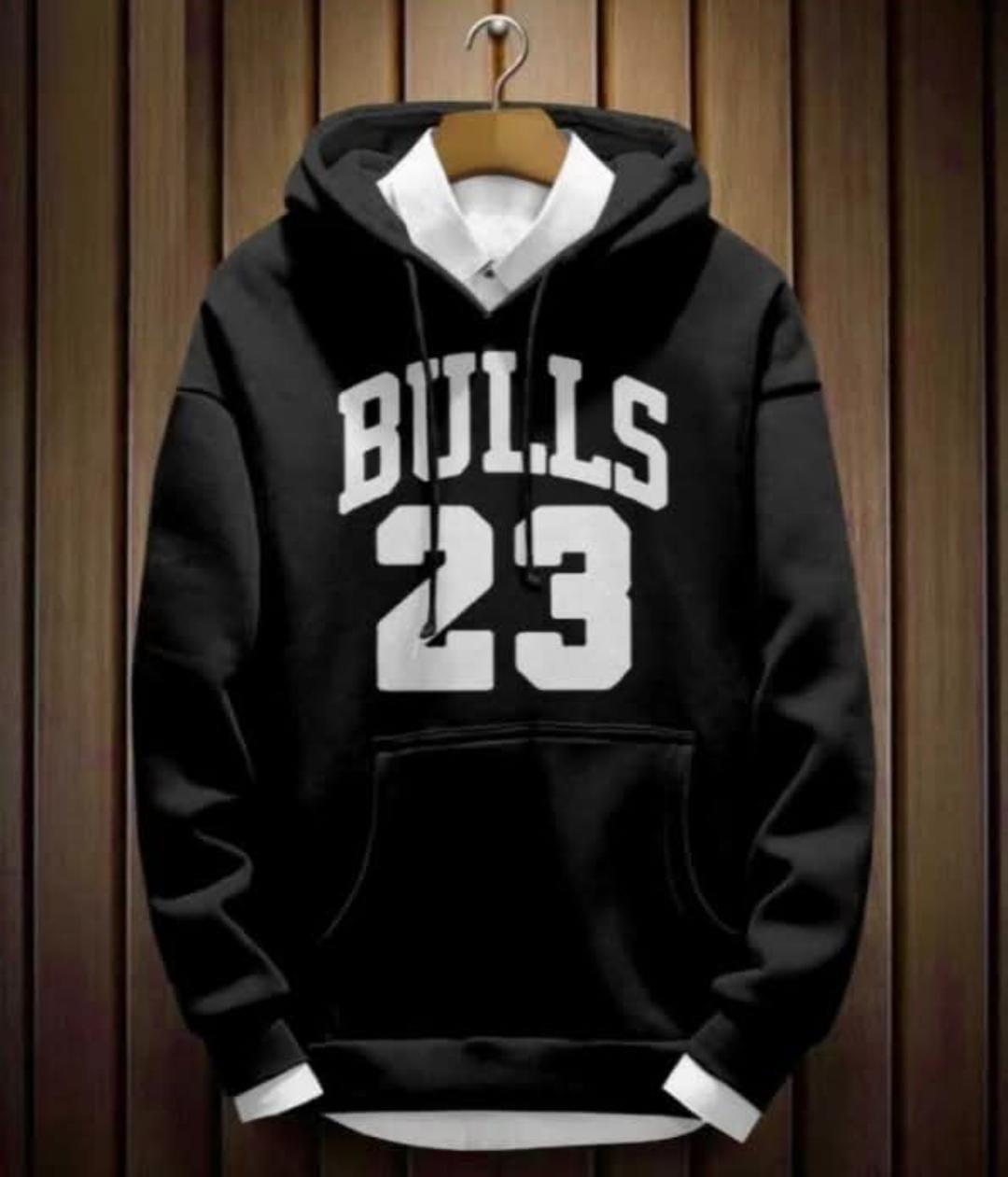 BULLS 23 Printed Premium Hooded Sweatshirt for Men