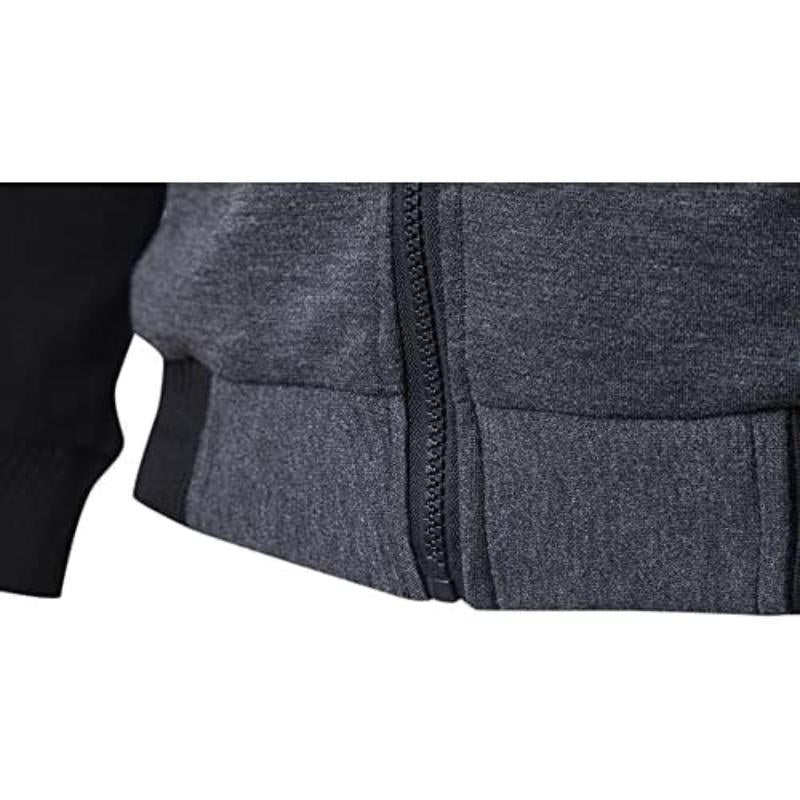 1 Pc Men's Fit Body Fleece Jacket-Grey