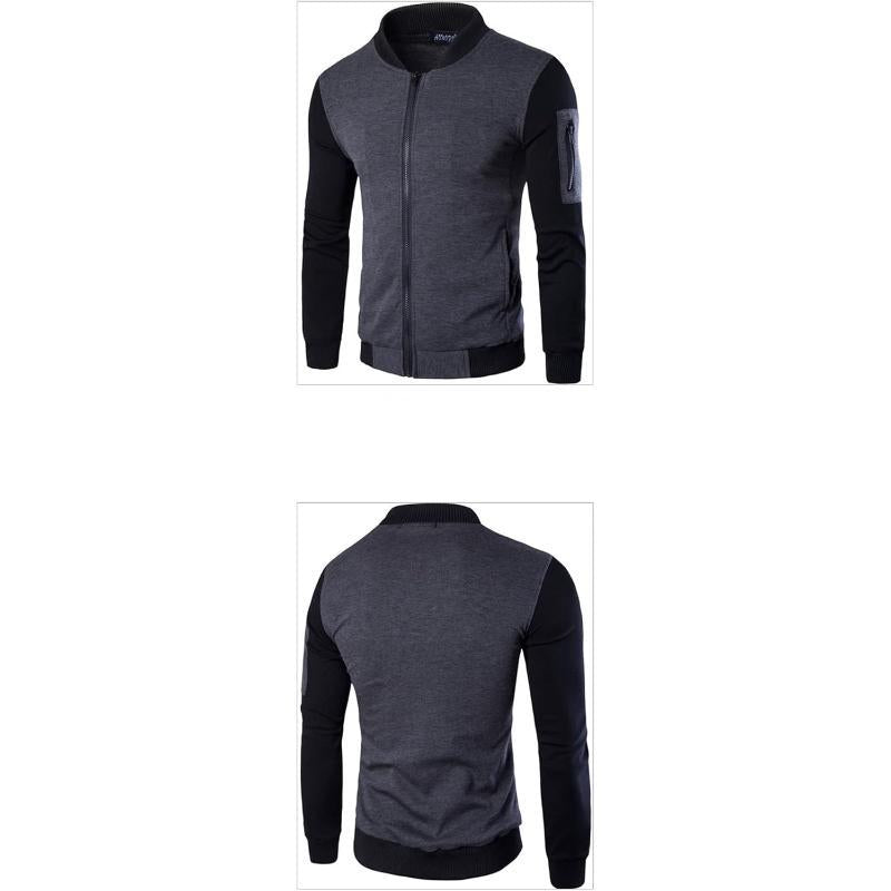 1 Pc Men's Fit Body Fleece Jacket-Grey