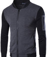 1 Pc Men's Fit Body Fleece Jacket-Grey