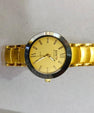 POSHÉ Classic Gold Wrist Watch – Elegant Quartz Timepiece for Men & Women