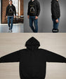 Black “Legend Sarkar” Graphic Hoodie – Premium Soft Fabric & Bold Streetwear Style
