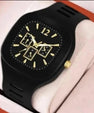 Analogue Fashionable Watch for Men   Product Details:  Material: Silicon  Display Type: Analogue  Color: Black ,white , blue  Number of Pieces: 1 Pc  Package Includes: 1 x Watch 
