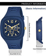 Analogue Fashionable Watch for Men   Product Details:  Material: Silicon  Display Type: Analogue  Color: Black ,white , blue  Number of Pieces: 1 Pc  Package Includes: 1 x Watch 