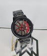 Stainless Steel Spinning Wheel Watch for Men