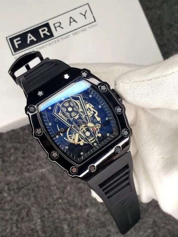 Luxury Skeleton Dial Analogue Watch for Men
