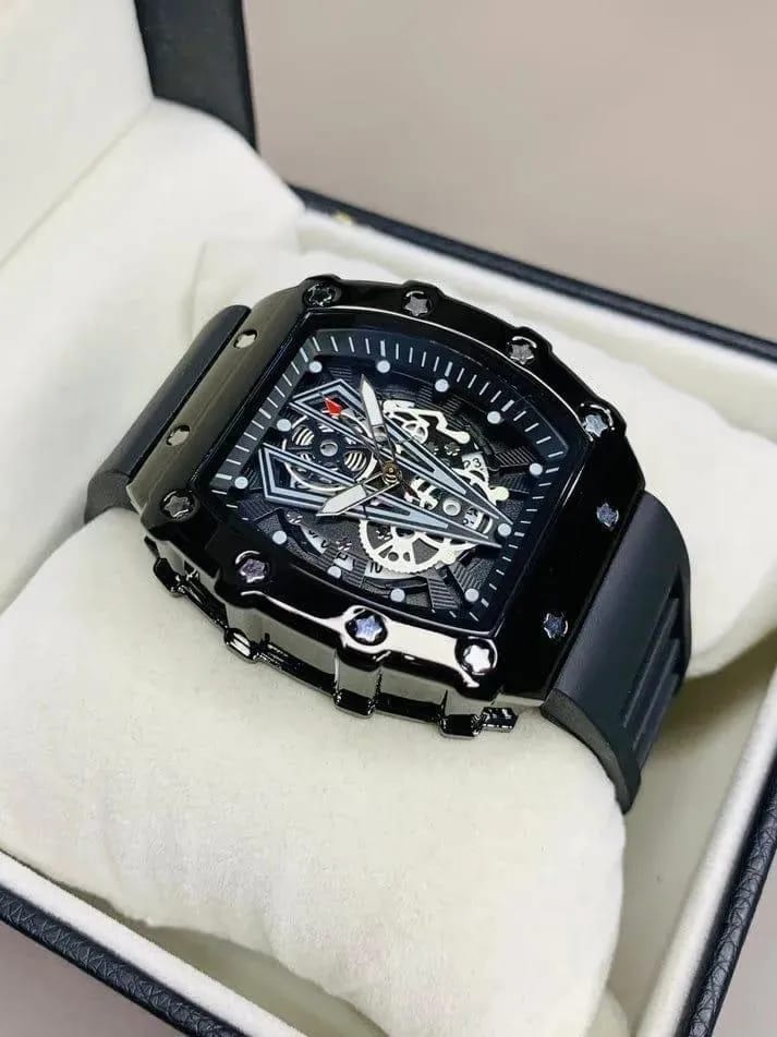 Luxury Skeleton Dial Analogue Watch for Men