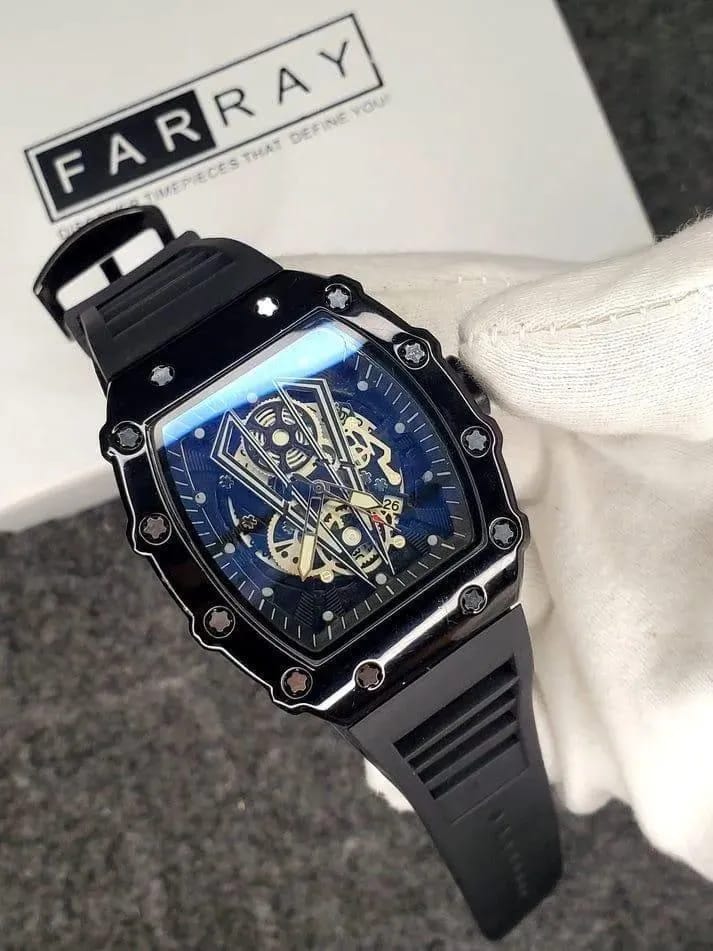 Luxury Skeleton Dial Analogue Watch for Men