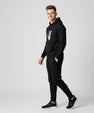 Men’s Black Graphic Hoodie & Jogger Set – Streetwear Tracksuit with Cup Print