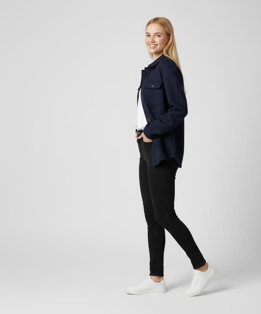 Men’s Plain Fleece Jacket – Soft Warm Collared Winter Wear