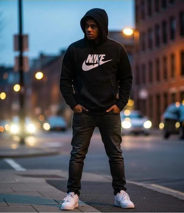 Premium Nike Gray Hoodie – Authentic Sportswear from Markaz