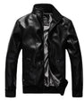 Fashion Brand Casual PU Leather Jacket Youth All-match Leather Jacket Men