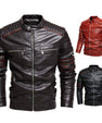 Men Motorcycle Suit And Fleece Leather Jacket