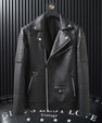 Spring And Autumn Slim-fitting Biker Leather Jacket