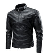 Spring And Autumn Cross-border Casual Men's Leather Clothing Stitching Motorcycle Retro Fashion Leather Jacket Coat