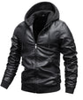 Winter Stand-collar PU Jacket Leather Jacket Men