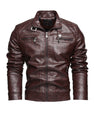 Personalized Trendy Pocket Pu Leather Coat Trendy Men Leather Jacket
