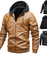 Winter Stand-collar PU Jacket Leather Jacket Men